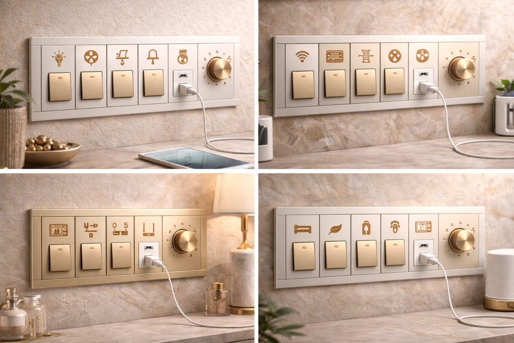 ✨ ملصقات مفاتيح معدنية فاخرة باللون الذهبي الوردي ✨